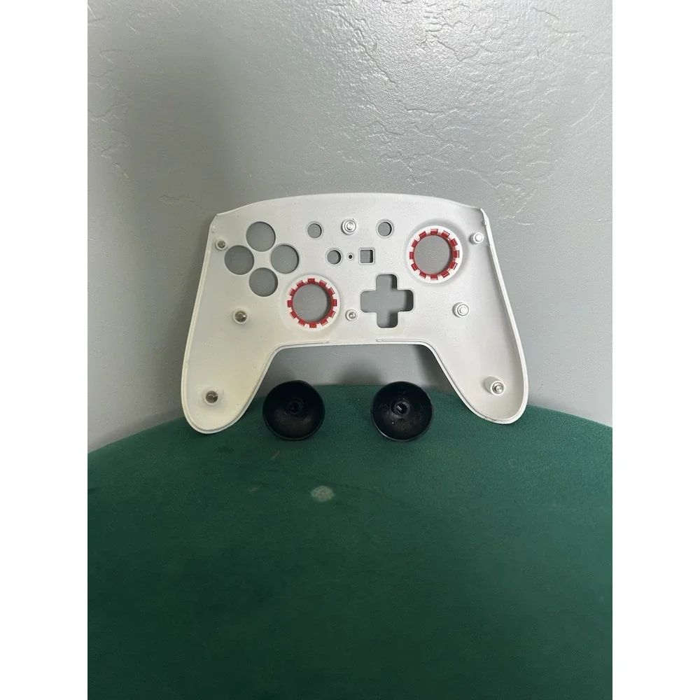PowerA White & Red Pro Nintendo Switch Controller  *COVER & CASE ONLY*